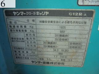 Used Construction Machine Used YANMAR YANMAR Crawler carrier Crawler Dump C12R-A