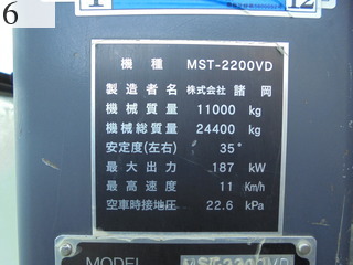 Used Construction Machine Used MOROOKA MOROOKA Crawler carrier Crawler Dump MST-2200VD