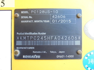 Used Construction Machine Used KOMATSU KOMATSU Excavator 0.4-0.5m3 PC128US-10