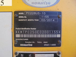 Used Construction Machine Used KOMATSU KOMATSU Excavator 0.7-0.9m3 PC228US-10