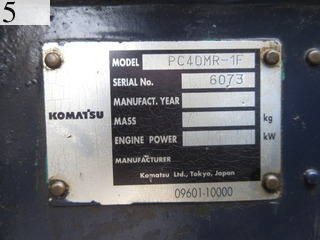 Used Construction Machine Used KOMATSU KOMATSU Excavator 0.2-0.3m3 PC40MR-1F