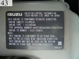 Used Construction Machine Used HITACHI HITACHI Excavator 0.4-0.5m3 ZX120-3