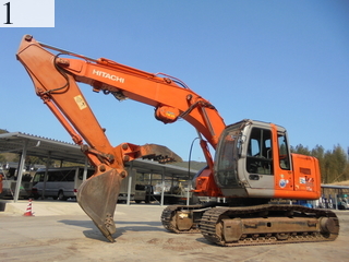 中古建設機械 中古 日立建機 HITACHI 林業機械 グラップル・ウインチ・排土板 ZX225USR