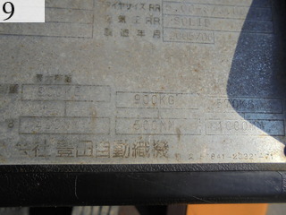 Used Construction Machine Used TOYOTA TOYOTA Forklift Diesel engine 02-7FD10