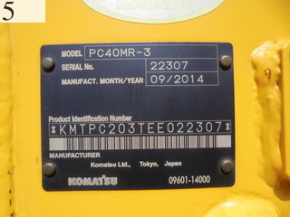 Used Construction Machine Used KOMATSU KOMATSU Excavator 0.2-0.3m3 PC40MR-3