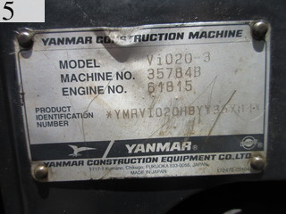 中古建設機械 中古 ヤンマーディーゼル YANMAR 油圧ショベル・バックホー ０．１立米以下 ViO20-3