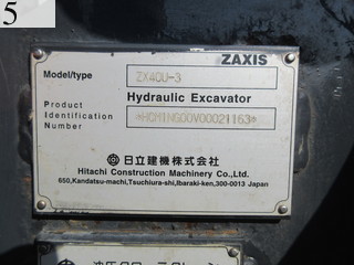 Used Construction Machine Used HITACHI HITACHI Excavator 0.2-0.3m3 ZX40U-3