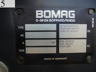 Used Construction Machine Used BOMAG BOMAG Roller Vibration rollers for earthwork BW211D-4