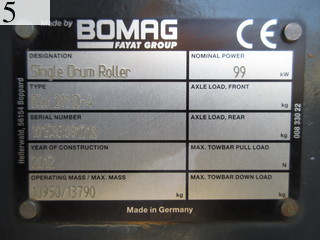 Used Construction Machine Used BOMAG BOMAG Roller Vibration rollers for earthwork BW211D-4