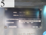 Used Construction Machine Used KOMATSU KOMATSU Wheel Loader bigger than 1.0m3 WA100-6