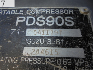 Used Construction Machine Used AIRMAN AIRMAN Compressor  PDS90S
