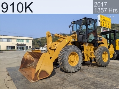 Used Construction Machine Used CAT Wheel Loader bigger than 1.0m3 910K #402908, 2017Year 1357Hours