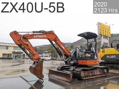 Used Construction Machine Used HITACHI Excavator ~0.1m3 ZX40U-5B #52499, 2020Year 2123Hours