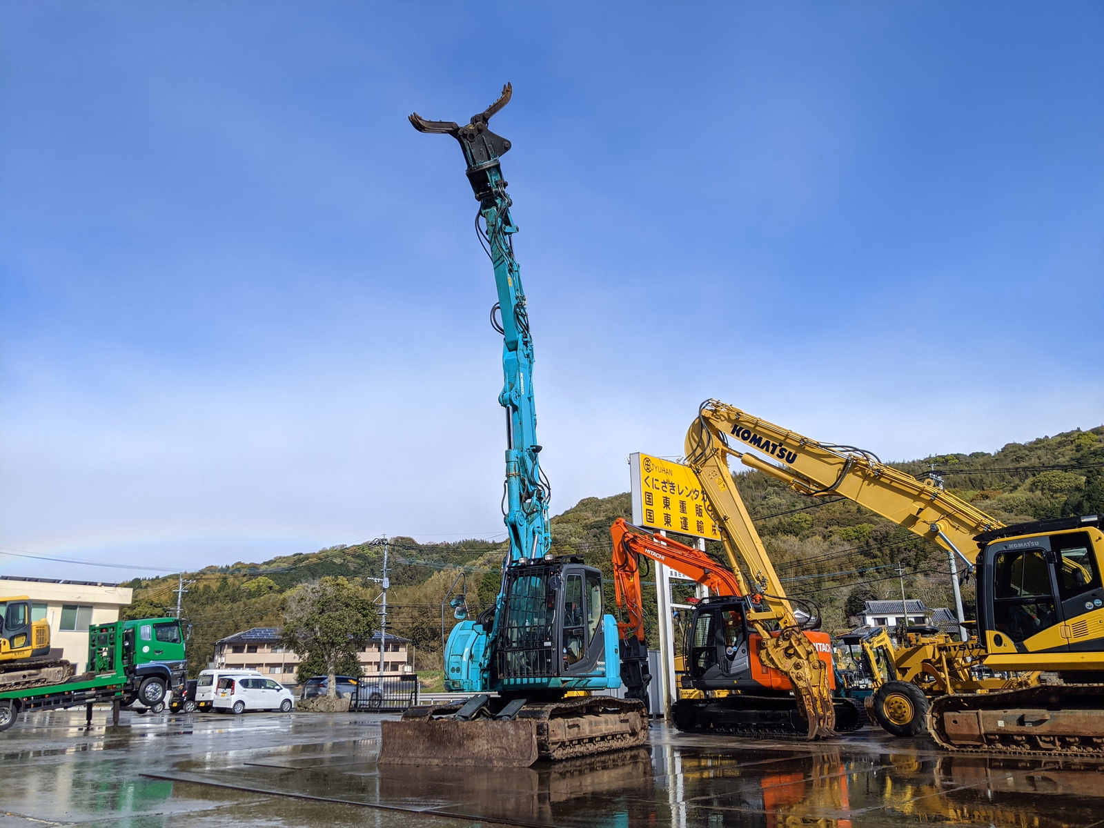 Used Construction Machine Used KOBELCO Demolition excavators Long front SK135SRDLC-3 Photos