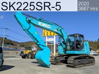 Used Construction Machine Used KOBELCO Excavator 0.7-0.9m3 SK225SR-5 #10138, 2020Year 3667Hours
