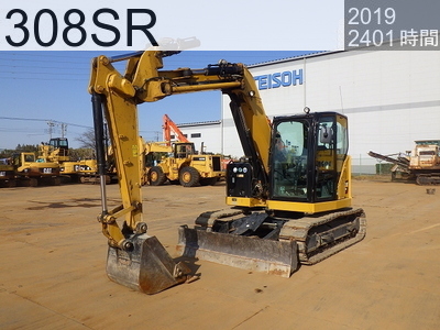 中古建設機械 中古 キャタピラー 油圧ショベル・バックホー ０．２－０．３立米 308SR #CGK800161, 2019年式 2401時間
