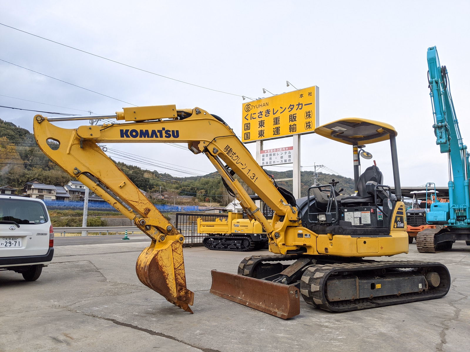 Used Construction Machine Used KOMATSU Excavator ~0.1m3 PC55MR-5 Photos