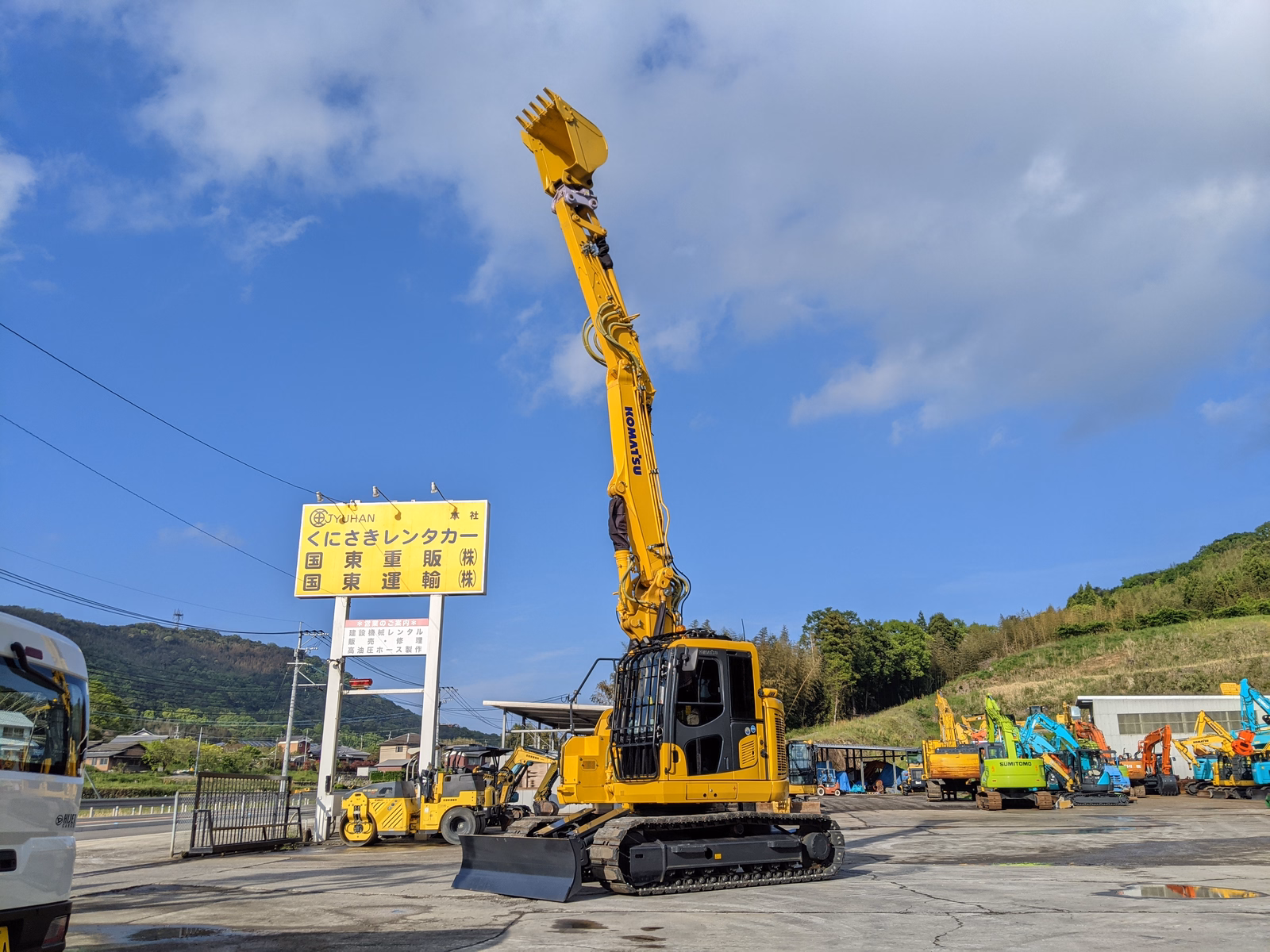 Used Construction Machine Used KOMATSU Demolition excavators Long front PC138US-11 Photos