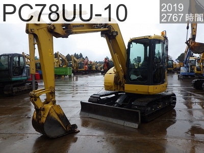 中古建設機械 中古 コマツ 油圧ショベル・バックホー ０．２－０．３立米 PC78UU-10 #36810, 2019年式 2767時間