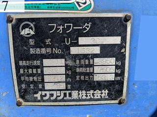 Used Construction Machine Used IWAFUJI IWAFUJI Forestry excavators Forwarder U-3C