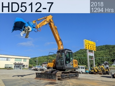 Used Construction Machine Used  Forestry excavators Feller Buncher Zaurus Robo HD512-7 #5261, 2018Year 1294Hours