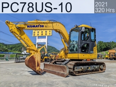 Used Construction Machine Used KOMATSU Excavator 0.2-0.3m3 PC78US-10 #39043, 2021Year 320Hours