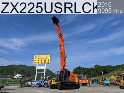 Used Construction Machine Used HITACHI Demolition excavators Long front ZX225USRLCK-5B #306405, 2016Year 9081Hours