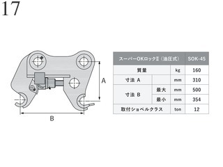 Used Construction Machine Used OKADA AIYON OKADA AIYON A-Lock / Quick coupler / Quick hitch Mechanical type SOK45
