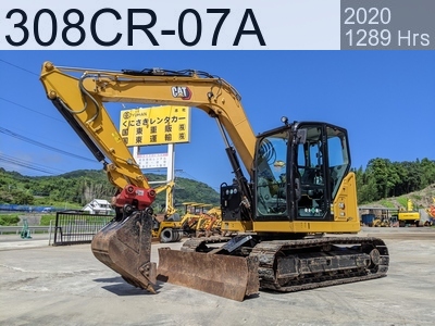 Used Construction Machine Used  Excavator 0.2-0.3m3 308CR-07A #801383, 2020Year 1289Hours