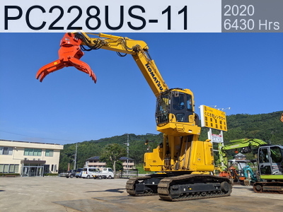 Used Construction Machine Used KOMATSU Material Handling / Recycling excavators Grapple PC228US-11 #7180, 2020Year 6055Hours