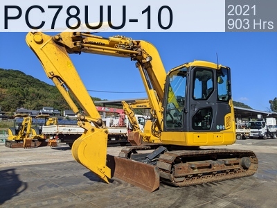Used Construction Machine Used  Excavator 0.2-0.3m3 PC78UU-10 #38758, 2021Year 903Hours