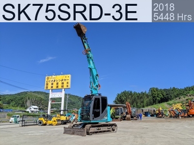 Used Construction Machine Used KOBELCO Demolition excavators Long front SK75SRD-3E #YT08-34869, 2018Year 5448Hours