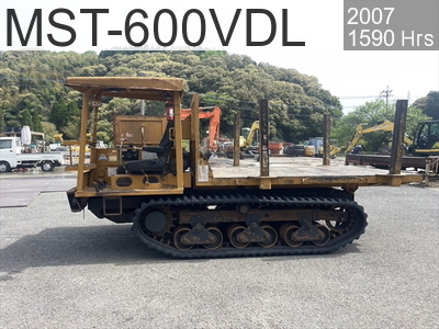 Used Construction Machine Used MOROOKA Forestry excavators Forwarder MST-600VDL #60412, 2007Year 1590Hours