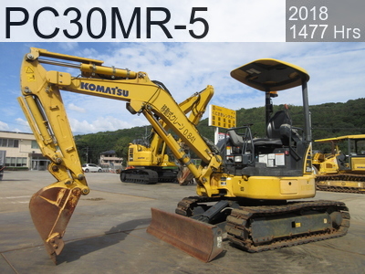 Used Construction Machine Used KOMATSU Excavator ~0.1m3 PC30MR-5 #53823, 2018Year 1477Hours