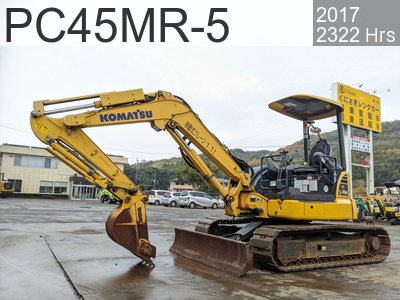 Used Construction Machine Used KOMATSU Excavator ~0.1m3 PC45MR-5 #31493, 2017Year 2322Hours