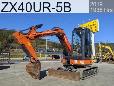 Used Construction Machine Used HITACHI Excavator ~0.1m3 ZX40UR-5B #50446, 2019Year 1936Hours