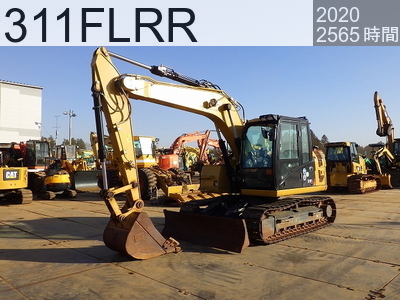 中古建設機械 中古 キャタピラー 油圧ショベル・バックホー ０．４－０．５立米 311FLRR #JFT11214, 2020年式 2565時間