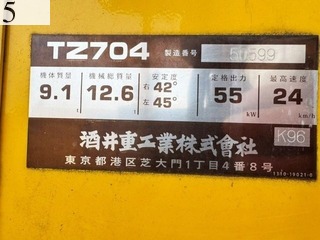 中古建設機械 中古 酒井重工業 SAKAI ローラー タイヤローラー TZ704